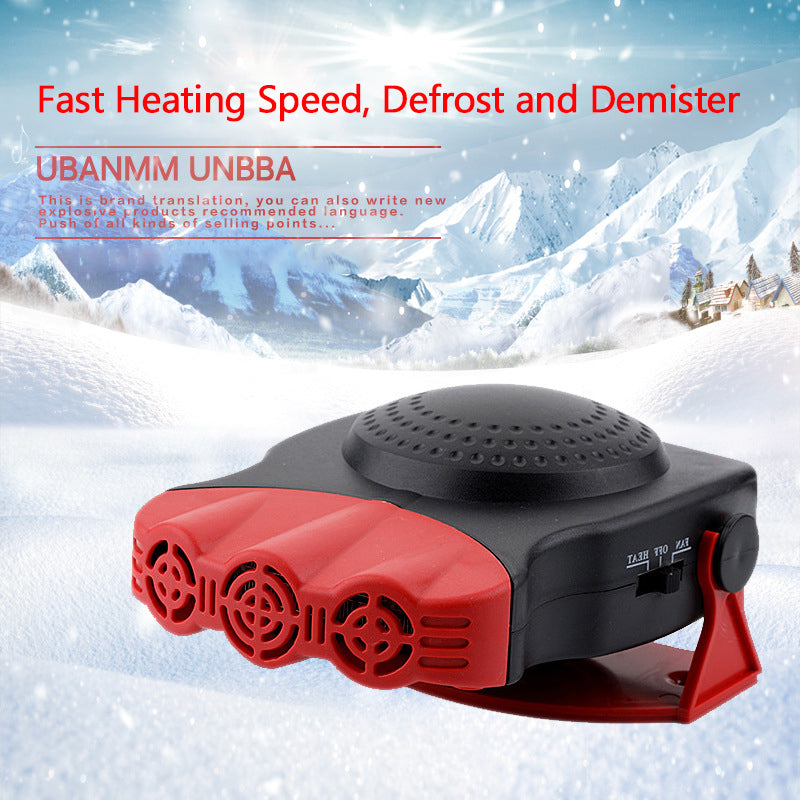 Car Heater 12/24V 200W 2 In 1 Electric Heating Cooling Fan Aiti-fog Demister Defroster