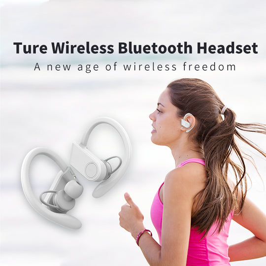 Mini Waterproof NEW Ear hook Noise Cancelling Sport Wireless Earphones TWS Headphones