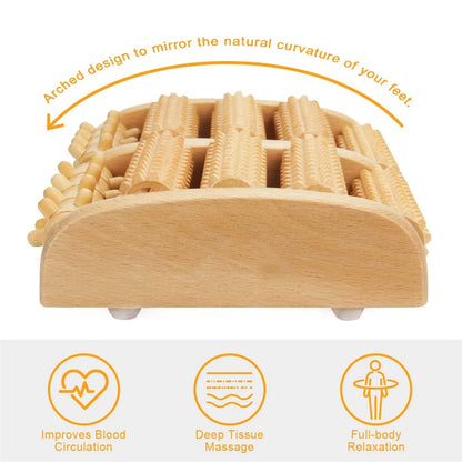 Wooden Foot Roller Wood Care Massage Reflexology Muscle Relax Relief Massager Spa Gift Anti Cellulite Foot Massager Care Tools