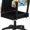 Arrow Sewing H6880 Adjustable Height Hydraulic Sewing and Craft Chair with Under Seat Storage and Printed Fabric,