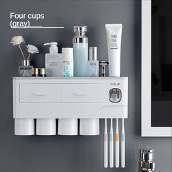 Toothbrush Rack Bathroom Punch-free Wall Hanging Toothbrush Holder