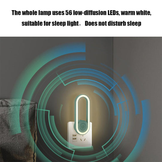 Portable Ultrasonic Mosquito Repellent Mini LED Night Light