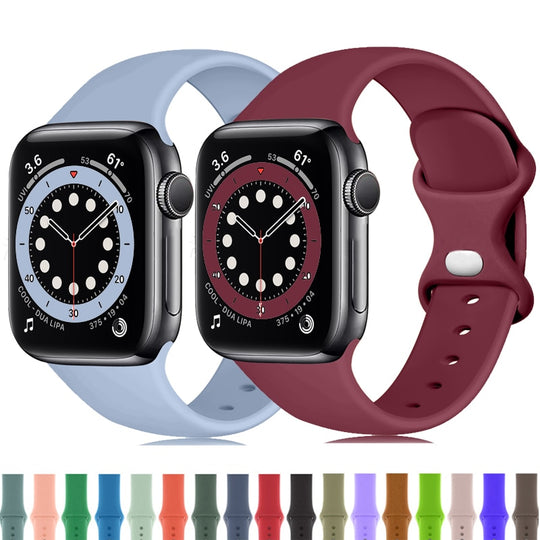 Silicone Strap Watch Sport Bracelet Correa Apple Watch Bracelet