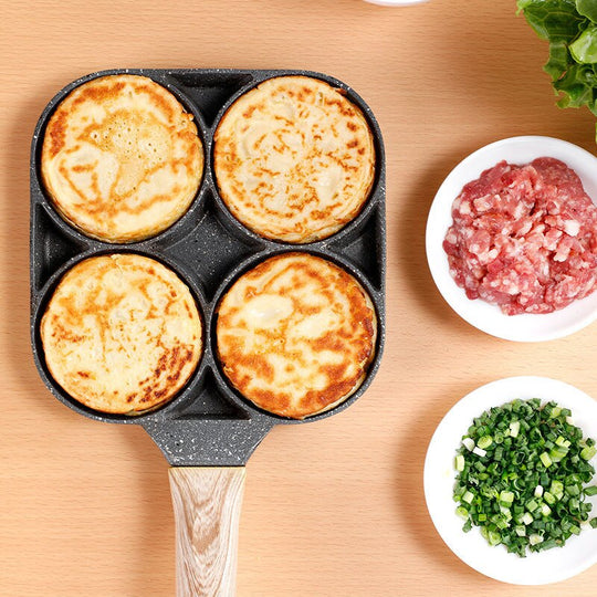 Four-Hole Frying Pot Pan Thickened Omelet Pan