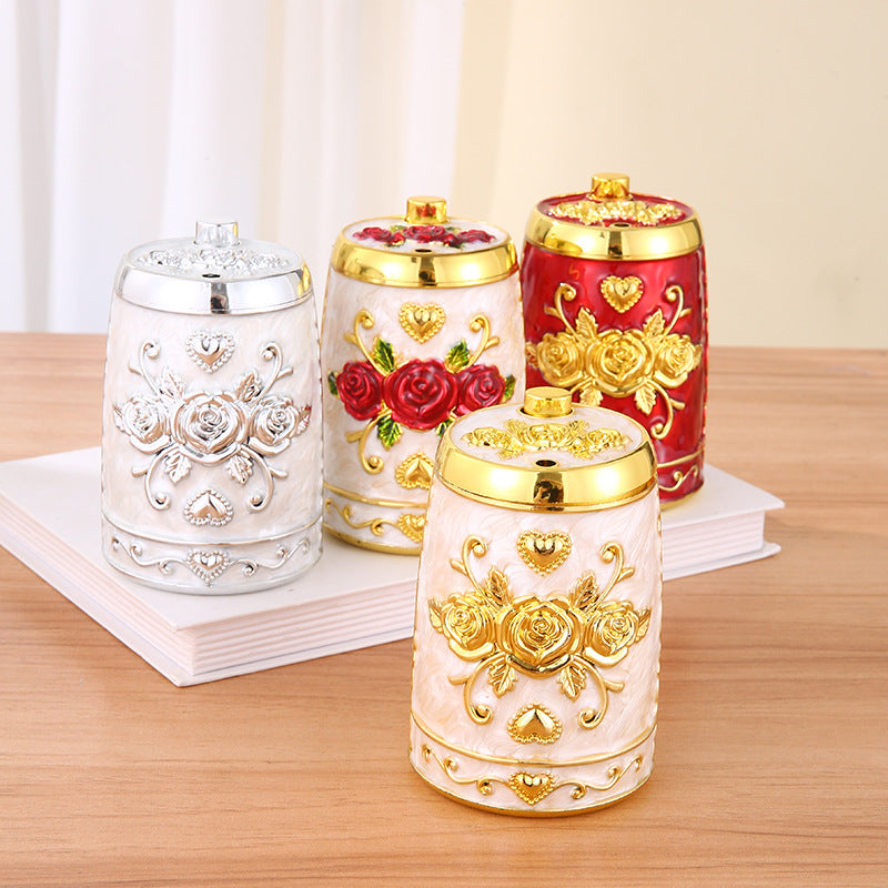 European-style Rose Holder  High-end Automatic Toothpick Jar