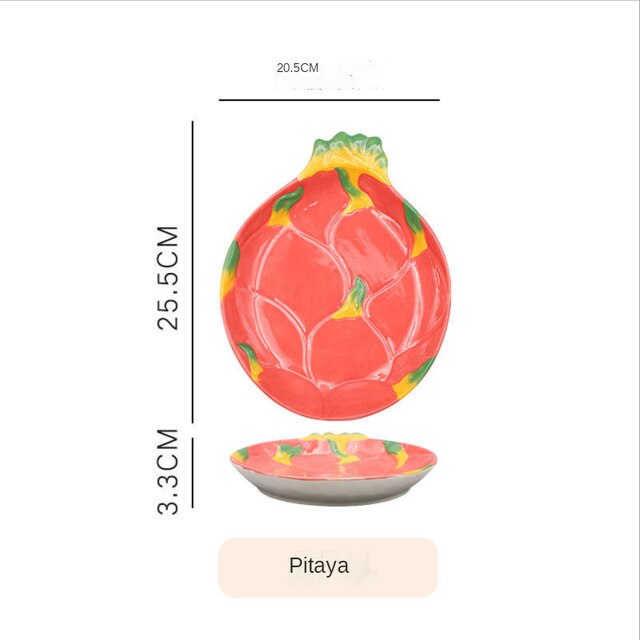 Fruit Shaped Ceramic Plate Creative Household Salad Plate