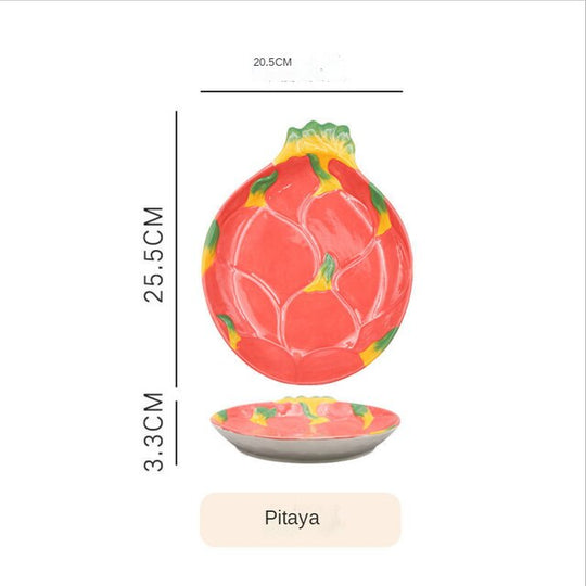 Fruit Shaped Ceramic Plate Creative Household Salad Plate