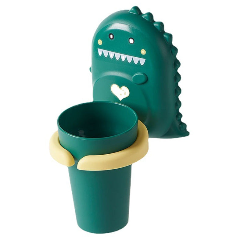 Cartoon Dinosaur Toothbrush Cup Holder Set