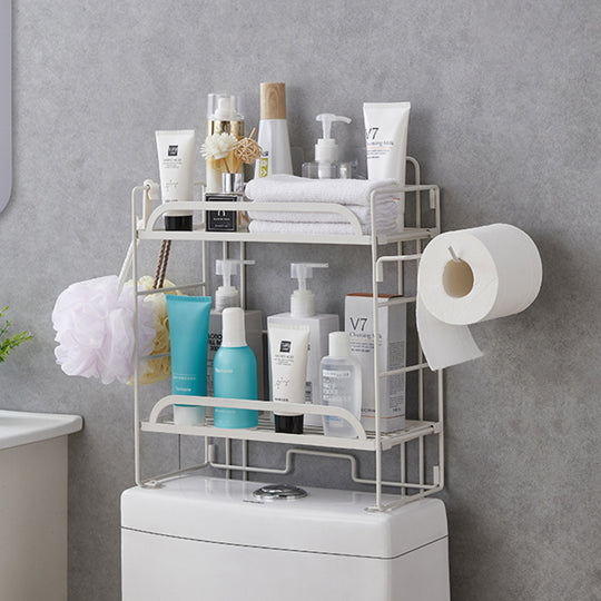 2 Layer Stainless Steel Bathroom Organizer Storage Rack