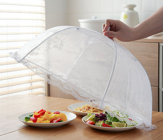 Portable Umbrella Style Food Cover Anti Mosquito Meal Cover Tools