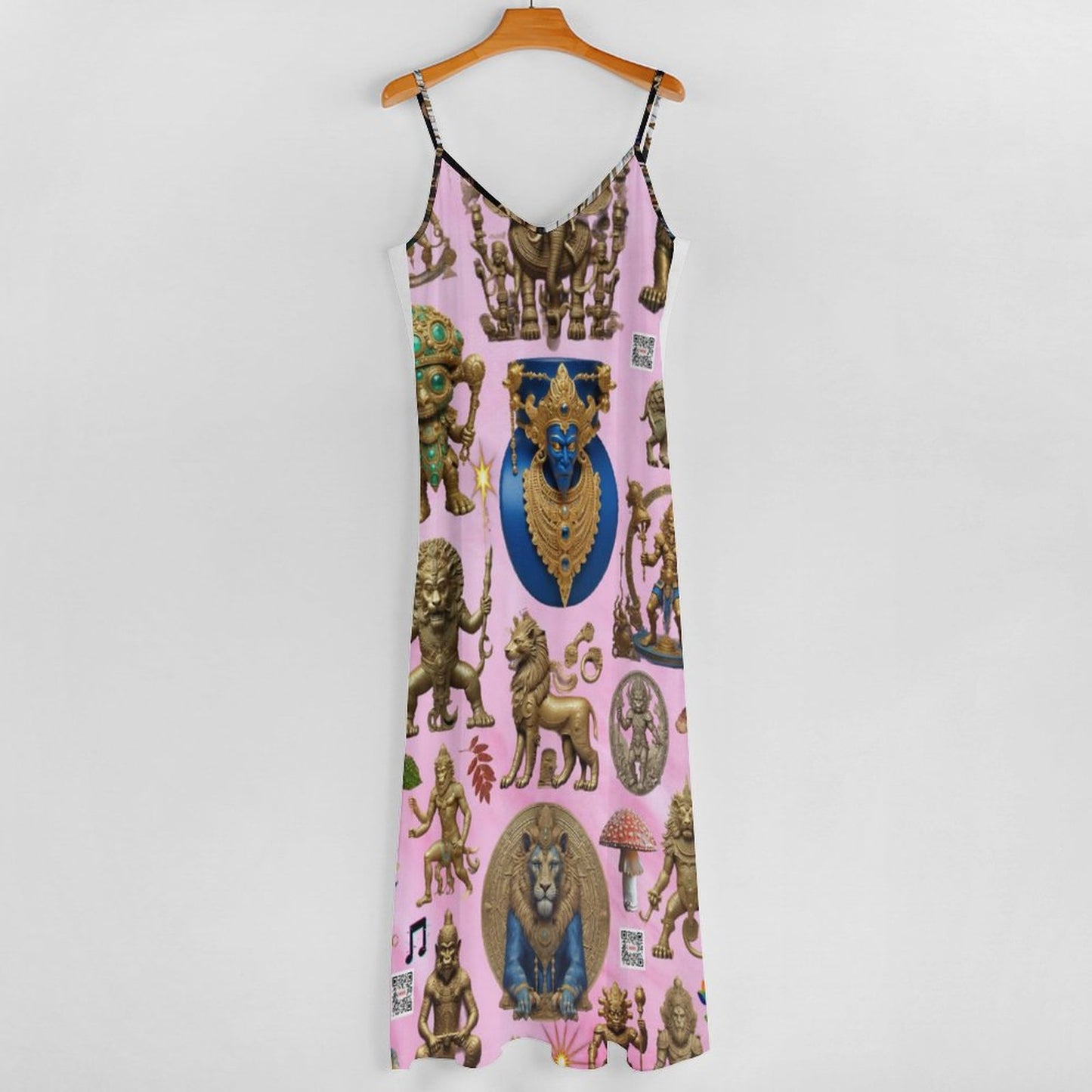 Ankle-length Slip Dress BDQ (All-Over Printing)