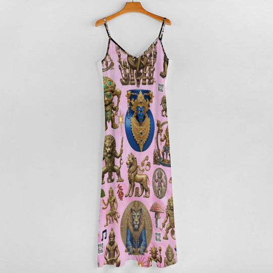 Ankle-length Slip Dress BDQ (All-Over Printing)