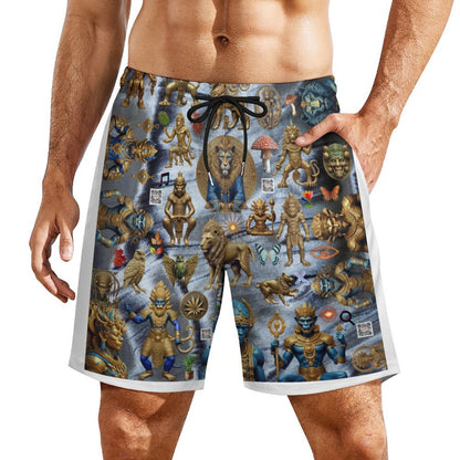 Men's Beach Shorts with 4 Pockets