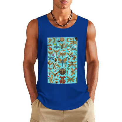 DTF 160gsm Men's Cotton Tank Top BX (Dual-sided Printing)