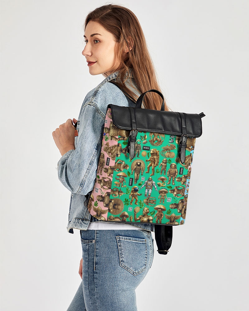 Ancient Abstrak Collection Casual Flap Backpack