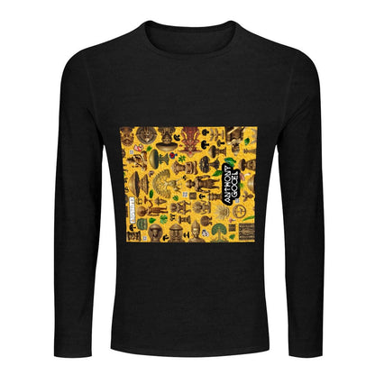 DTG 180gsm Men's Crewneck Long Sleeve T-shirt (Front Printing)