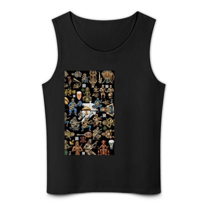 DTF 160gsm Men's Cotton Tank Top BX (Dual-sided Printing)