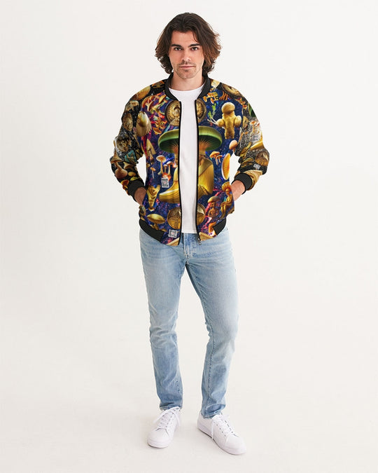 Illustration Abstrak Men's All-Over Print Bomber Jacket