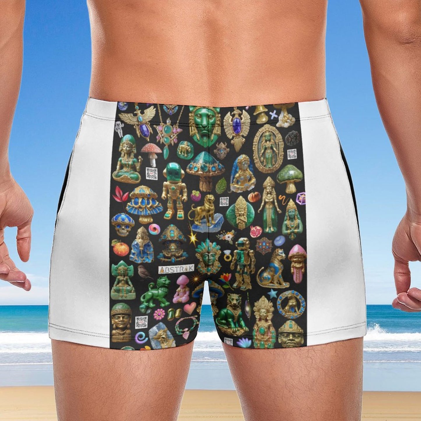 Men's Swimming Trunks DN003 (All-Over Printing)