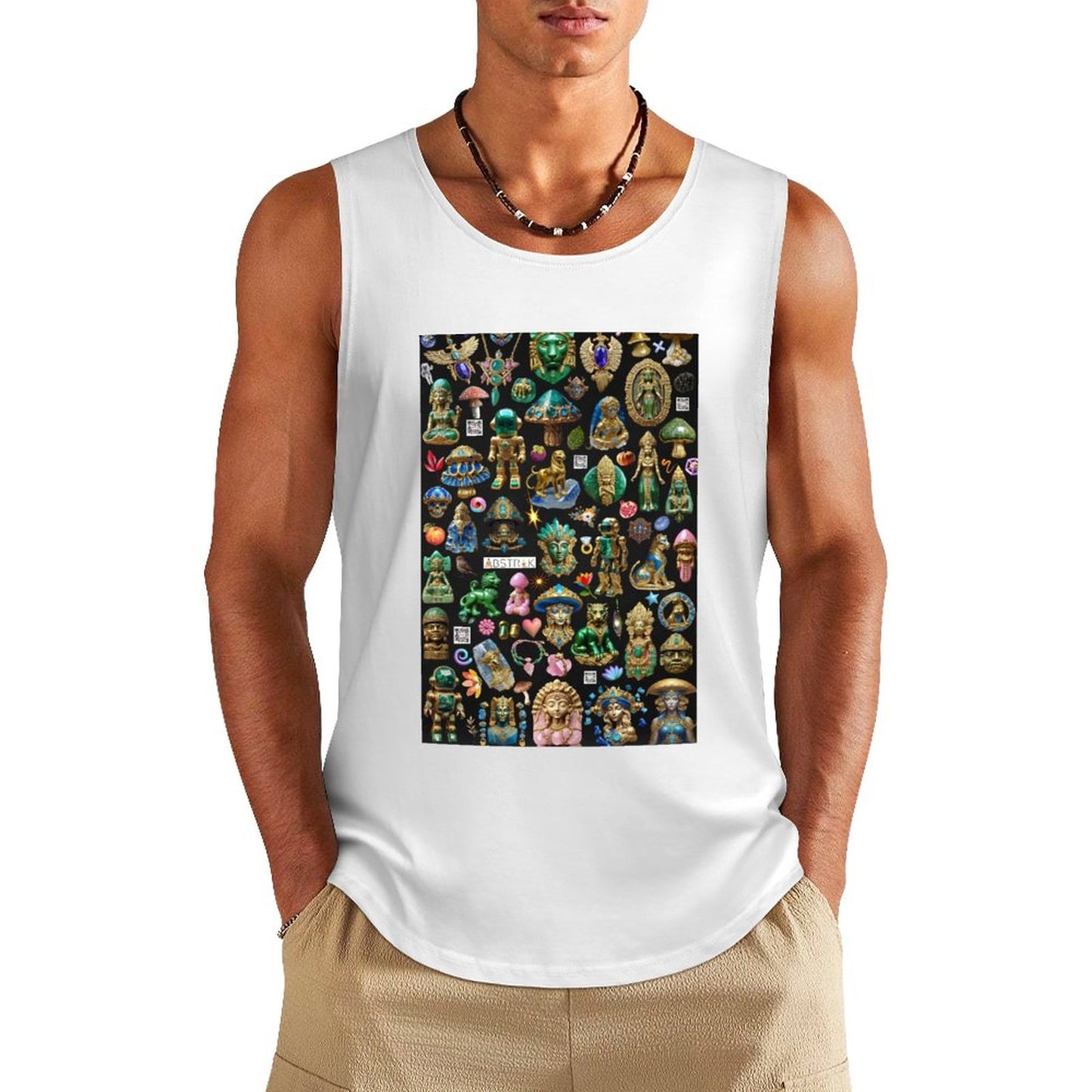 DTF 160gsm Men's Cotton Tank Top BX (Front Printing)