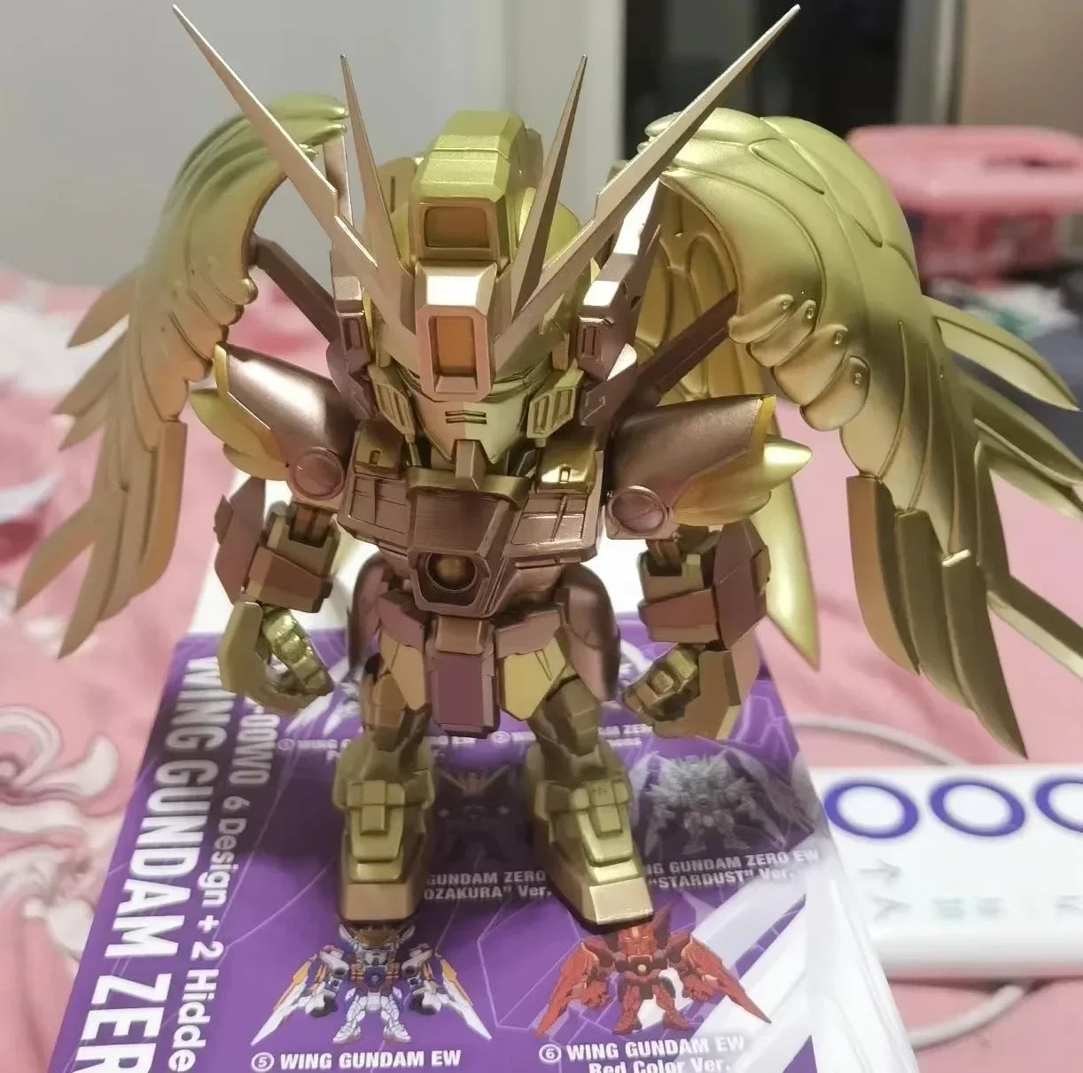 Bandai  Blind Box Original Wing Zero Ew Qmsv-mini Seriestrendy Figure Mystery Box Gratis Model Toy Collection Gift