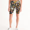 Womens Abstrak Women's All-Over Print Mid-Rise Bike Shorts