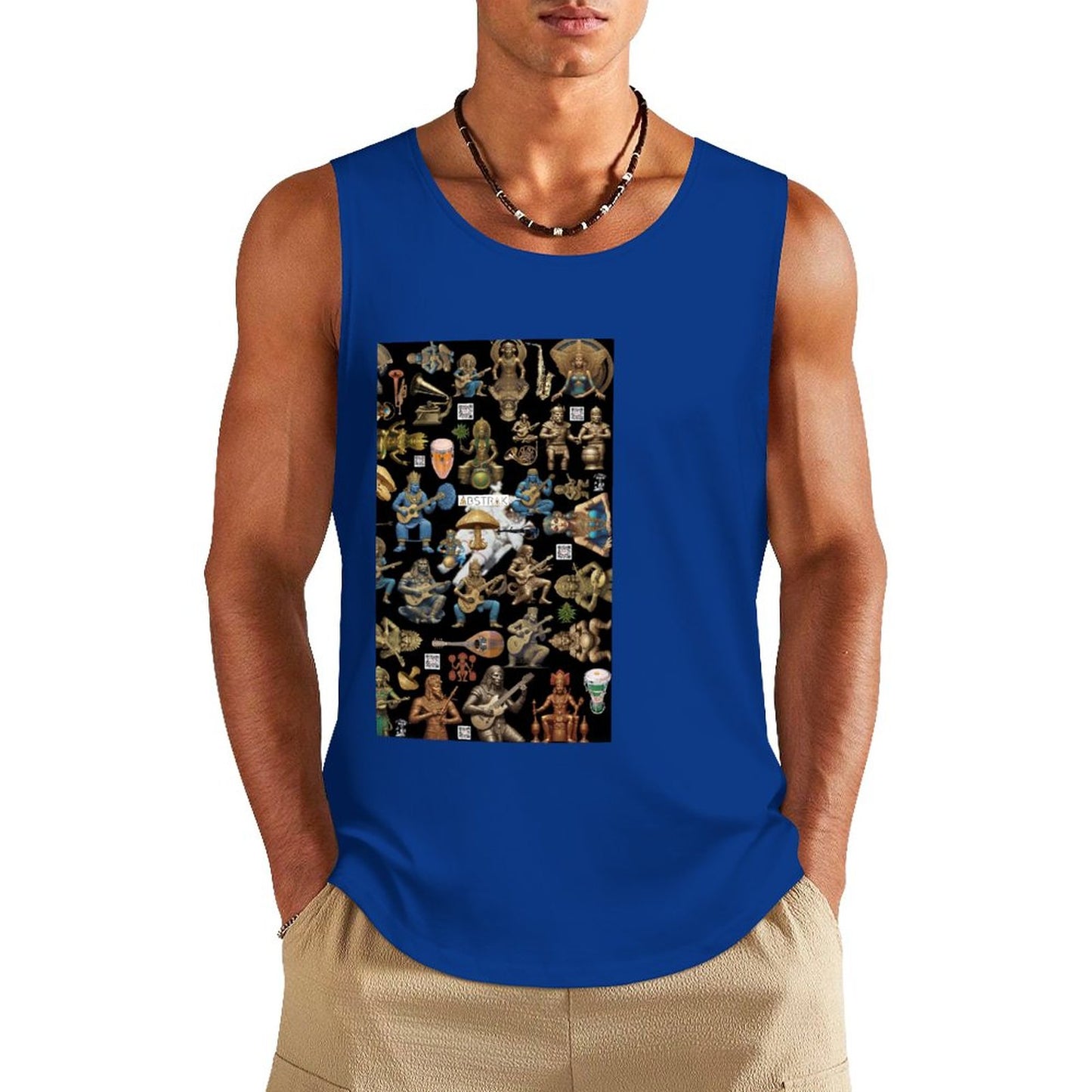 DTF 160gsm Men's Cotton Tank Top BX (Front Printing)