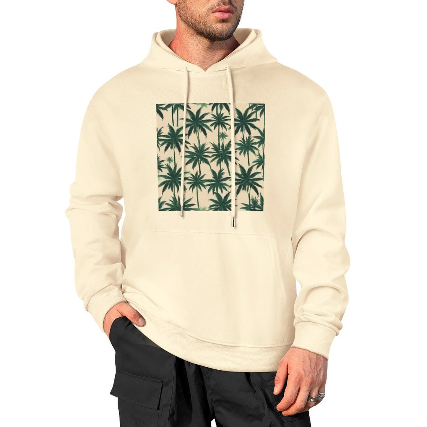 DTF 250gsm Cotton Men's Hoodie with Pocket (Front Printing)