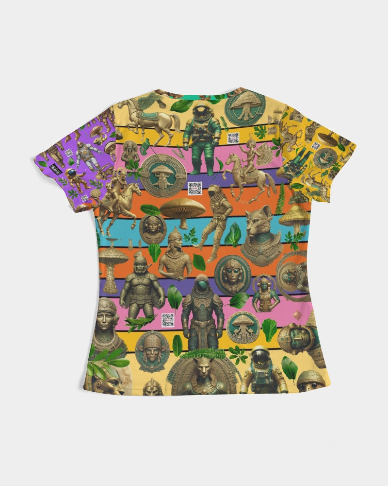 Ancient Abstrak Collection Women's All-Over Print Tee