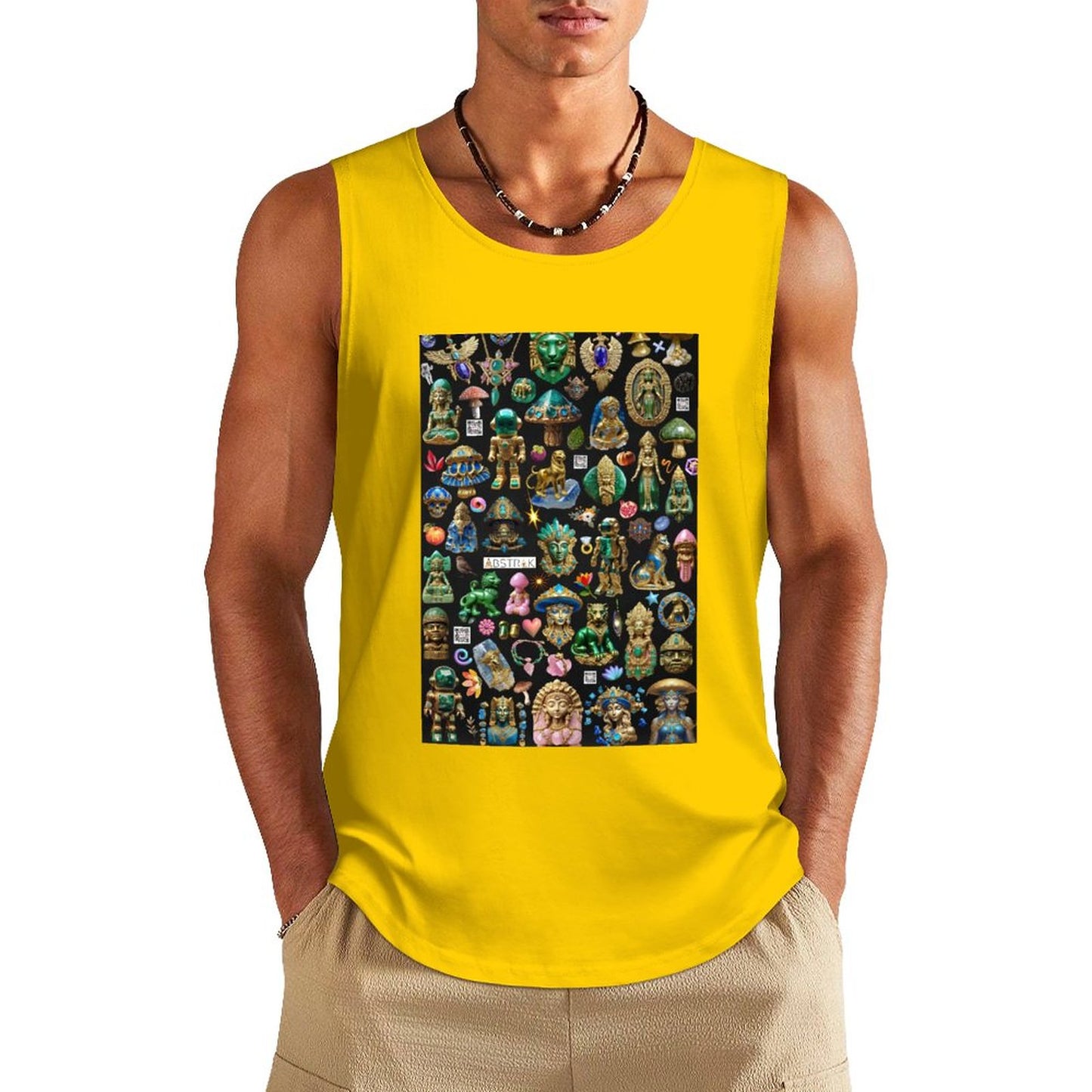 DTF 160gsm Men's Cotton Tank Top BX (Front Printing)