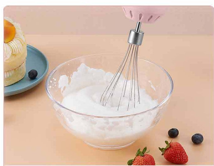 Portable Mini Wireless Electric Egg Beater HandHeld USB Rechargeable Food Mixer Milk Frother 3 Speed Cream Food Cake Mixer