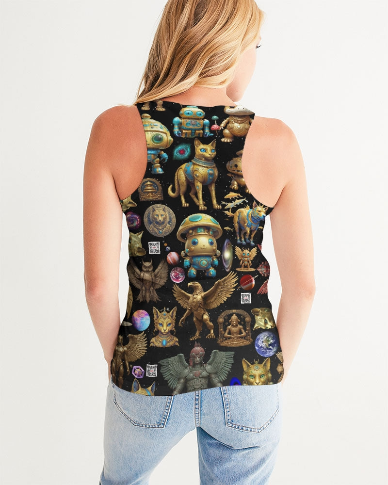 Alien Trendy Abstrak Collection Women's All-Over Print Tank