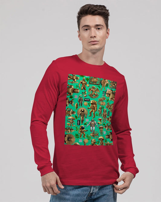 Mushroom Abstak Collection Unisex Jersey Long Sleeve Tee | Bella + Canvas