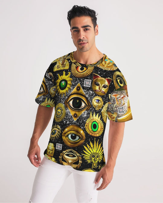 Illustration Abstrak Men's All-Over Print Premium Heavyweight Tee