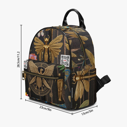 909. All Over Printed PU Backpack