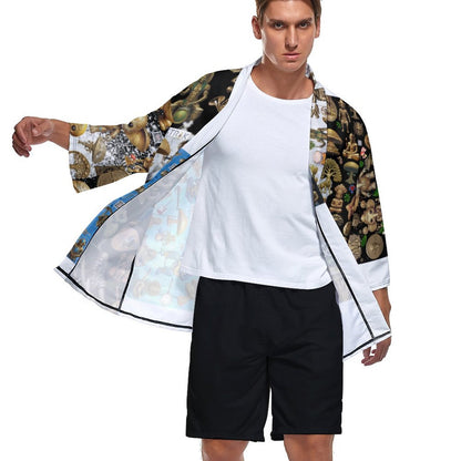 Drop Shoulder Male Kimono Cardigan ZS904 (All-Over Printing)