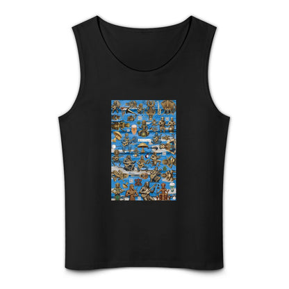 DTF 160gsm Men's Cotton Tank Top BX (Front Printing)