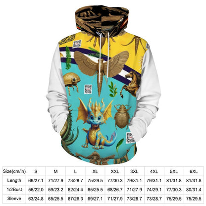 230gsm Men's Cool Hoodie with Double-layer Cap (All-Over Printing)