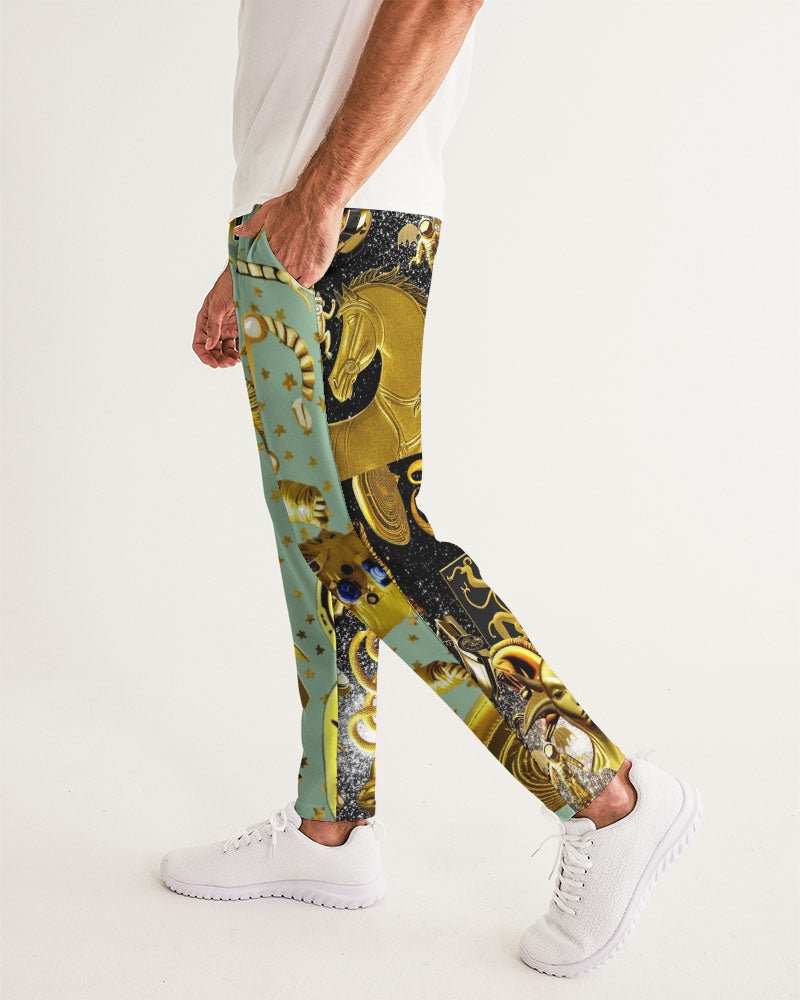 Outer Space Abstrak Men's All-Over Print Joggers