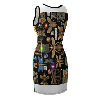 Sleeveless Ladies Tank Dress NZ014 (All-Over Printing)