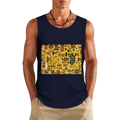 DTF 160gsm Men's Cotton Tank Top BX (Front Printing)