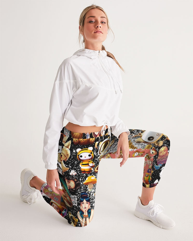 Womens Abstrak Women's All-Over Print Track Pants