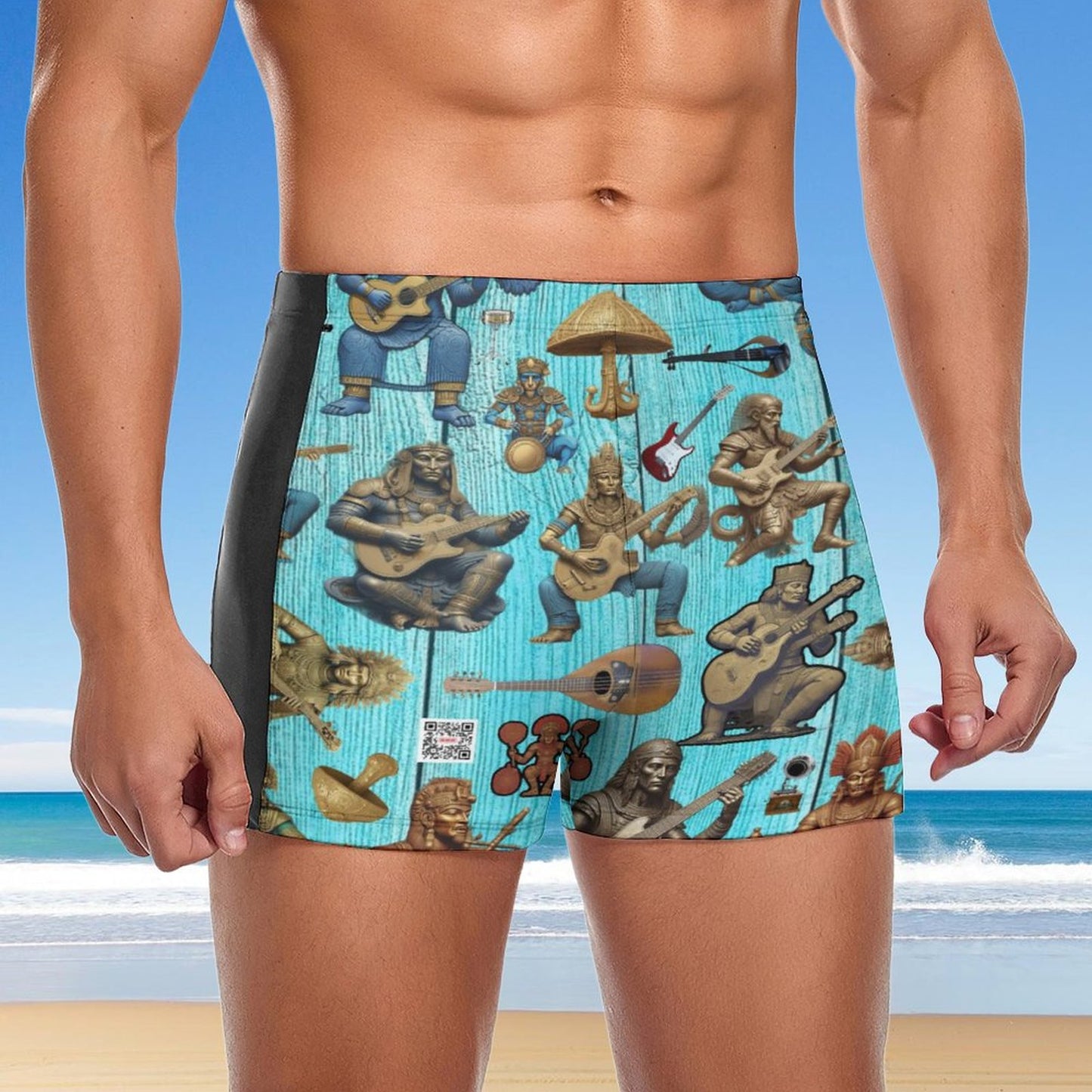 Men's Swimming Trunks DN003 (All-Over Printing)