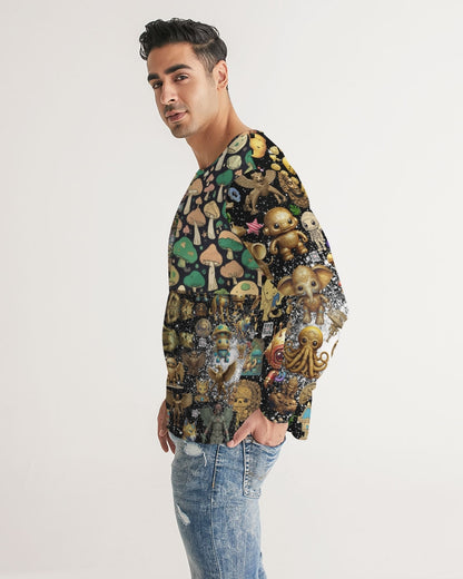 Elephant Collection Men's All-Over Print Long Sleeve Tee