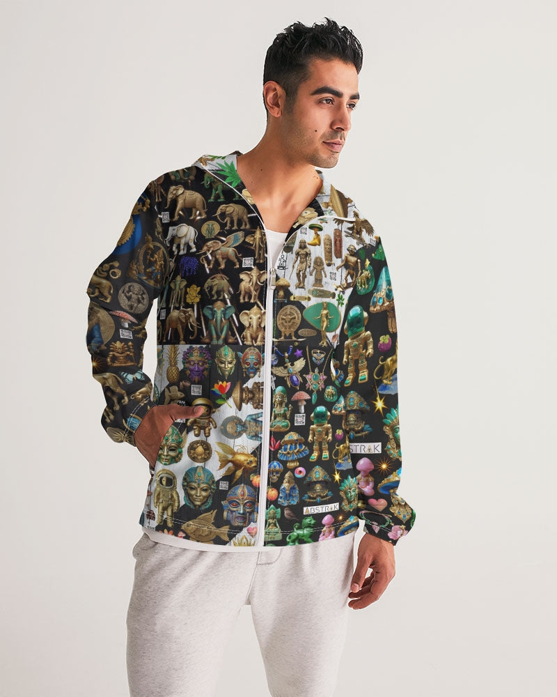 Abstraknyc Men's All-Over Print Windbreaker