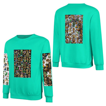 DTF 250gsm Cotton Men's Sweatshirt (Dual-sided+Sleeve Printing)