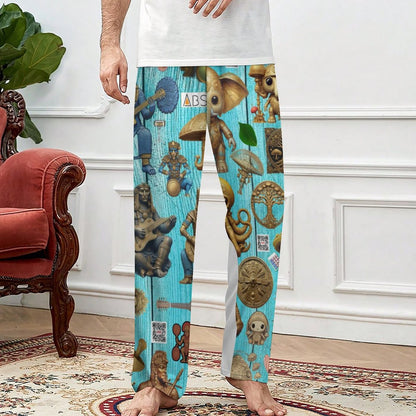 Men's Home Pajamas Pants EEP (All-Over Printing)