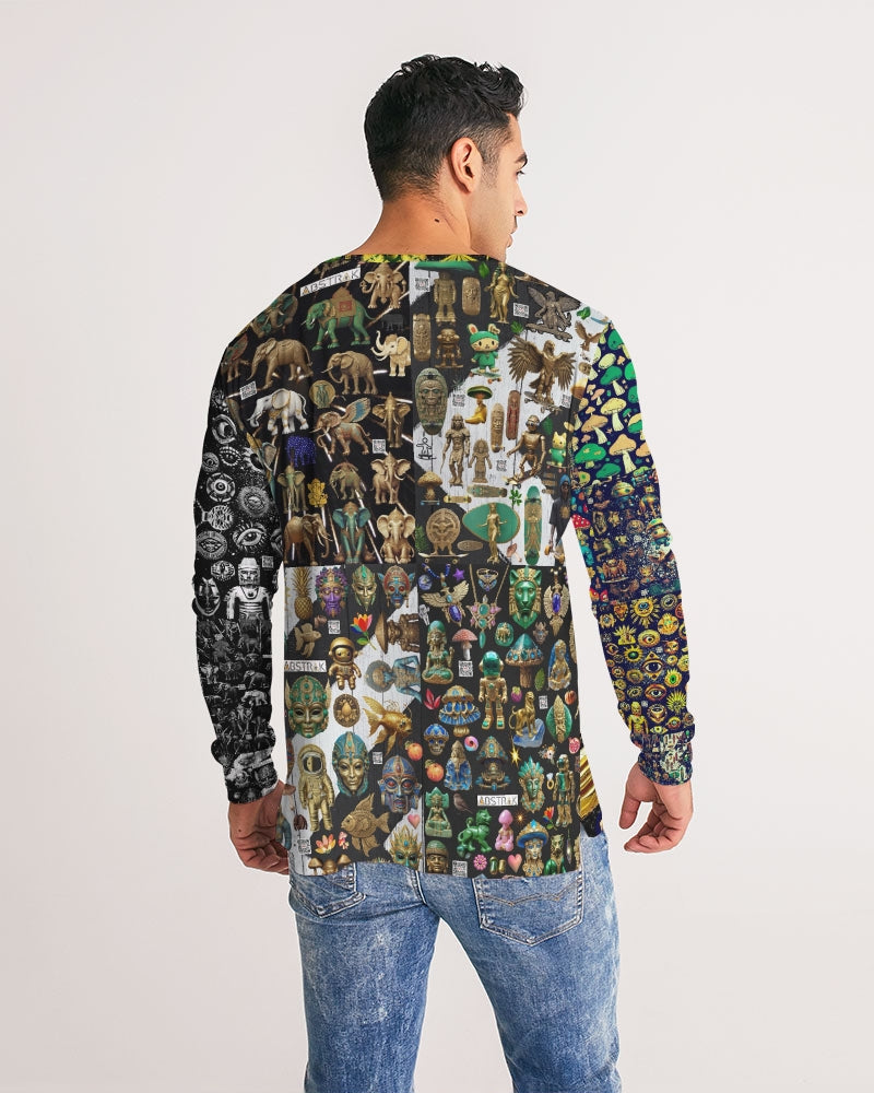 Abstraknyc Men's All-Over Print Long Sleeve Tee