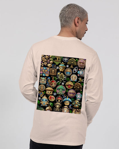 Mushroom Abstak Collection Unisex Long Sleeve Tee | Lane Seven