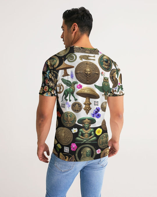 Mushroom Abstak Collection Men's All-Over Print Tee